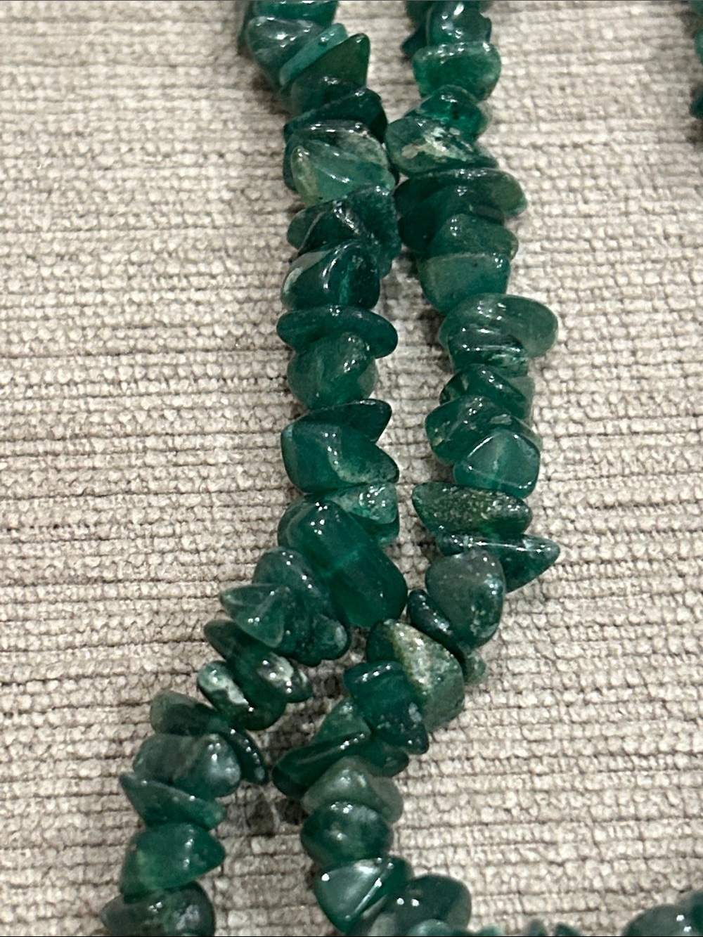 Green aventurine Chip Bead Necklace - Elegant Women’s Jewelry image 3